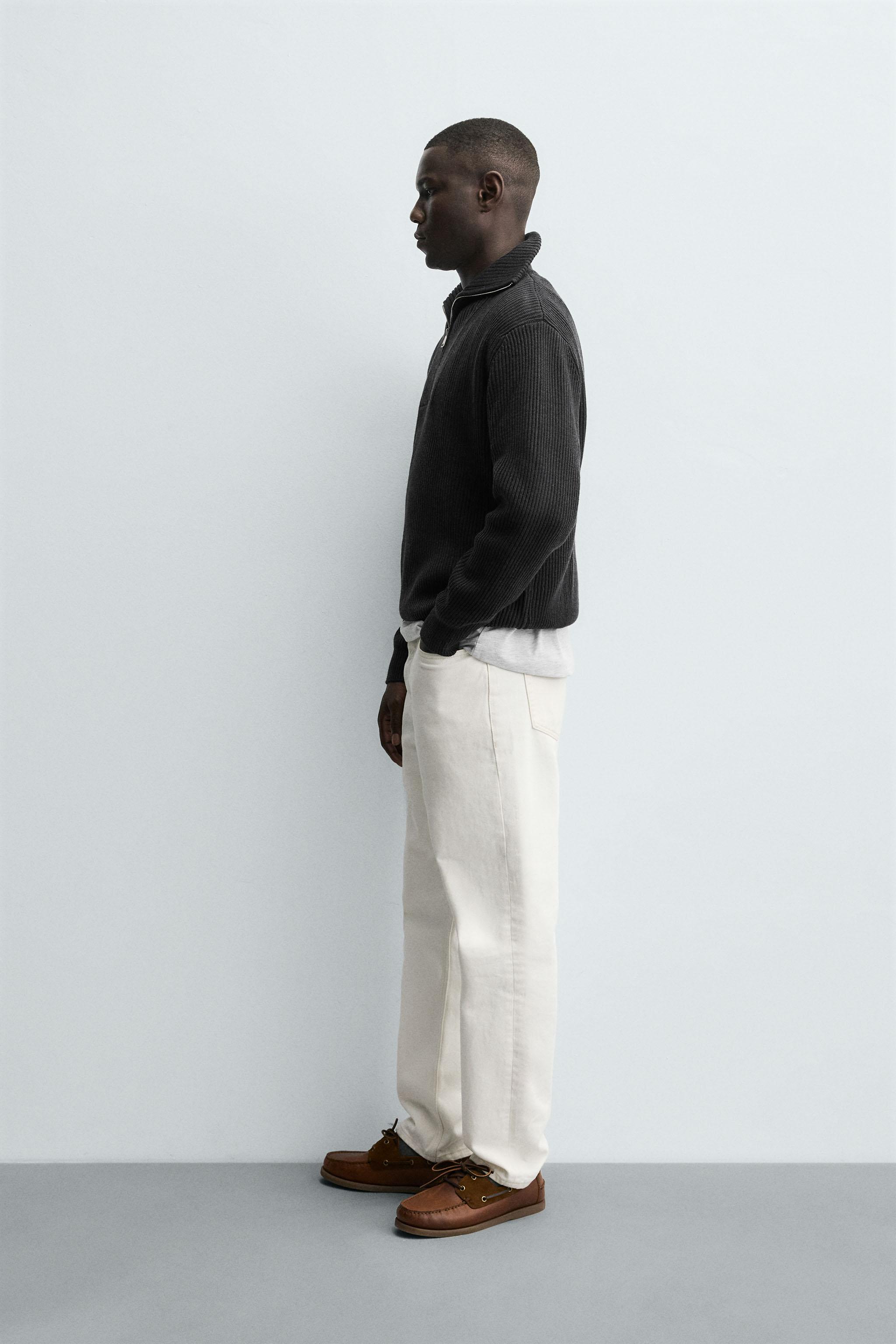 PURL KNIT QUARTER-ZIP SWEATER